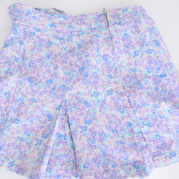 For Love & Lemon Marlo Mini Skirt Purple Floral Skirt M NWT - Picture 12 of 12